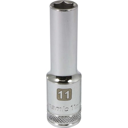 Dynamic 1/2" Drive, 11mm Metric Socket, 6 Points D016211